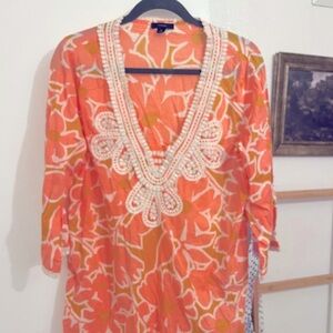 Women’s J Crew lightweight cotton beach tunic knee length Size Medium
